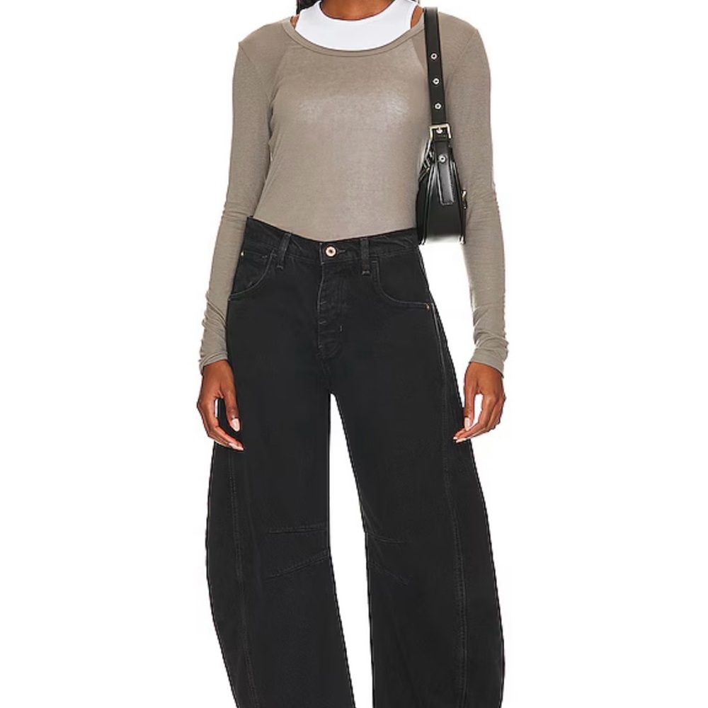 We The Free Black Barrel Jeans